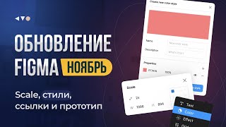 Обновление Figma. Scale, стили ссылки и запуск прототипов