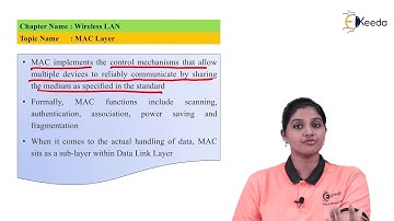 Mac Layer - Wireless LAN - Wireless Networks.