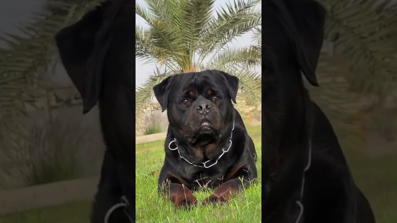 Adorable black rottie 💞😍 
