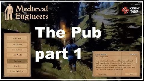 Medieval Engineers - Building a town - The Pub Part 1