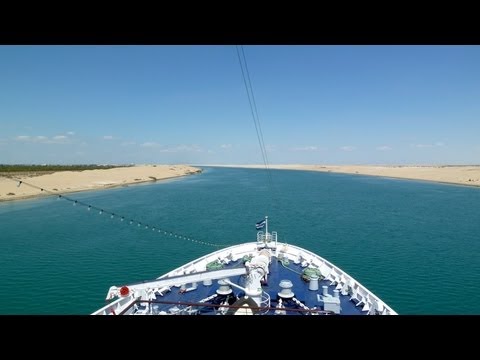 Suez Kanal Passage Mit Dem Schiff Durch Die Wuste Youtube