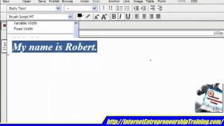 Getting Familiar with Kompozer.