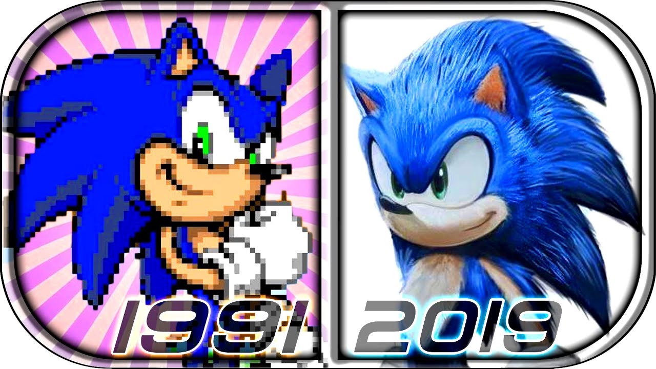 EVOLUÇÃO DO SONIC 1991-2019  Disney characters, Character