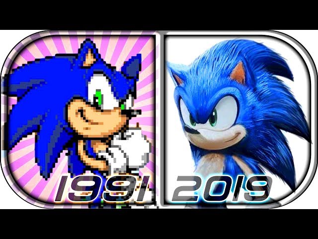 EVOLUÇÃO DO SONIC 1991-2019  Disney characters, Character