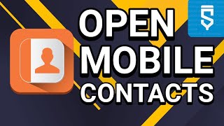 How to open mobile contacts using Intent in Sketchware screenshot 1