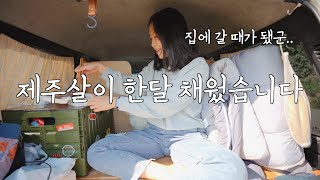 Unfortunately, the last car camping in Jeju|Had fun like this for 2 days before going home!