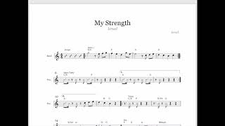 Video thumbnail of "My Strength Israel Houghton ( Sheet Music )"