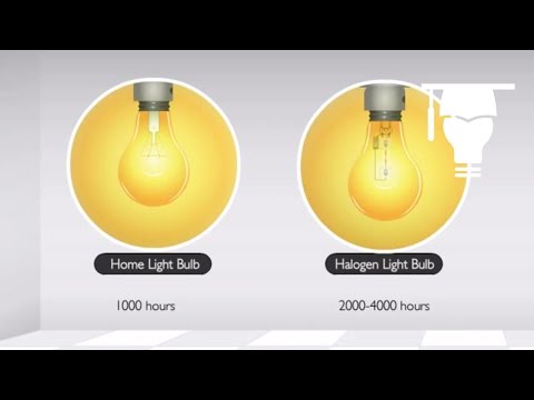 Video: Kan ik een halogeenlamp gebruiken in plaats van een gloeilamp?