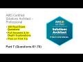 AWS Certified Solutions Architect Pro (SAP-C02) | Real Exam Questions &amp; Answers | Part 7 (Q61 - 70)
