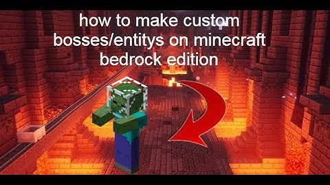 How To Make Custom Mob Bosses Using Commands! On Minecraft Bedrock Edition PS4/PC/XBOX