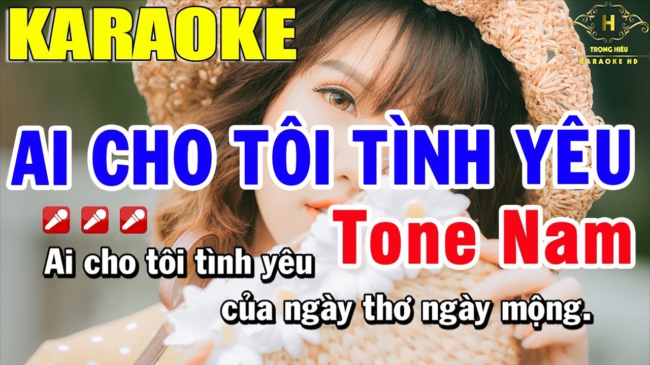 Karaoke Hương Tóc Mạ Non Tone Nam Nhạc Sống  Trọng Hiếu  YouTube