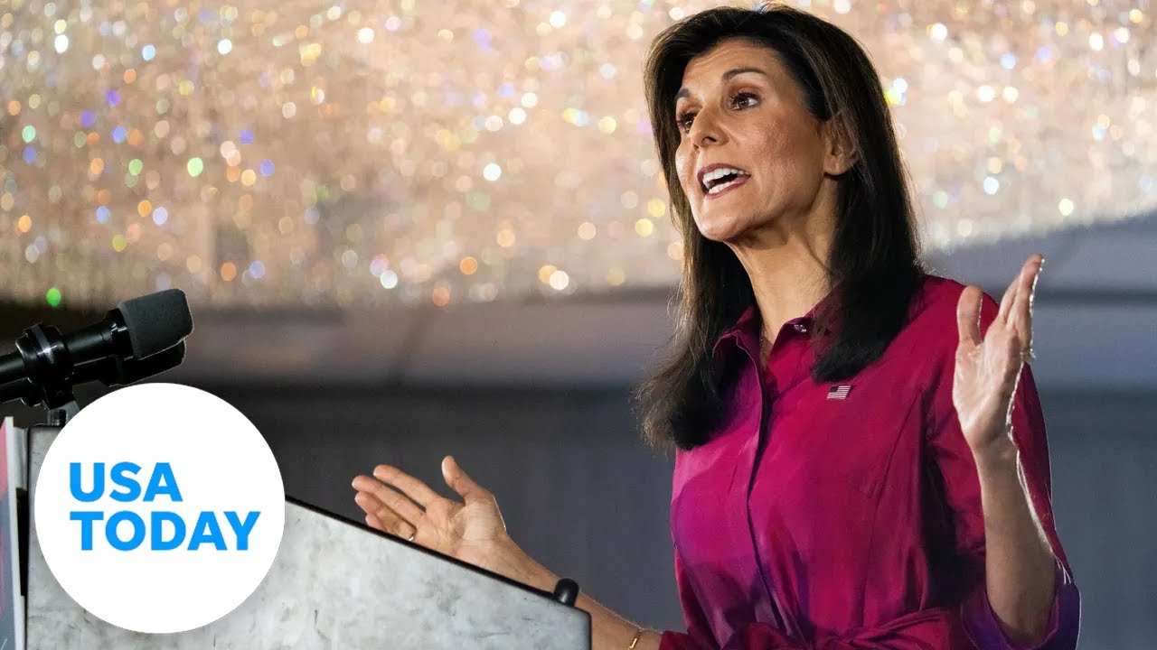 Niiki Haley speaks to supporters after the coldest Iowa caucus on record | USA TODAY