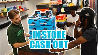 CASHING OUT A RESELLER IN STORE!