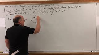 12.6 (video 4) Triple Integrals in Cylindrical Coordinates - Example 1