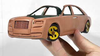 Rolls Royce do it yourself from plasticine clay, car modeling