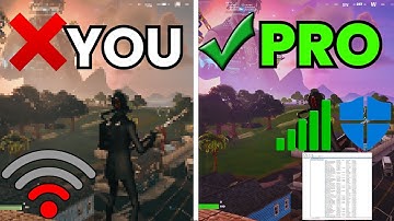 How PROS Get ZERO INPUT DELAY In Fortnite! (Lower Latency)🔧
