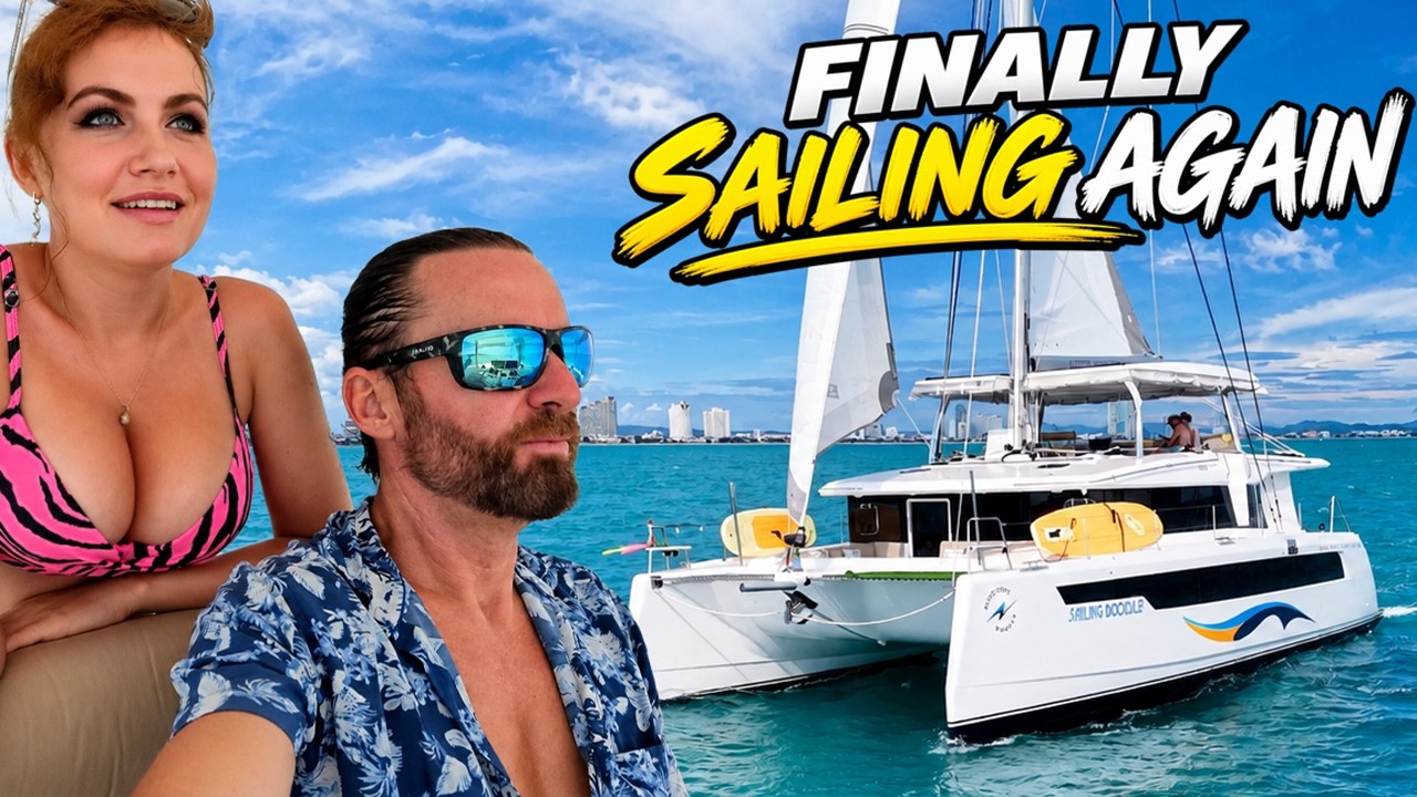 ⁣FINALLY SAILING AGAIN! We Made It to Thailand’s Full Moon Party Island