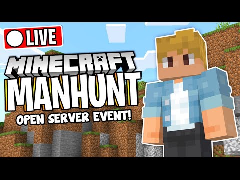 200 PLAYER MINECRAFT MANHUNT LIVE!! | OPEN SERVER, JOIN NOW.. - 200 PLAYER MINECRAFT MANHUNT LIVE!! | OPEN SERVER, JOIN NOW..