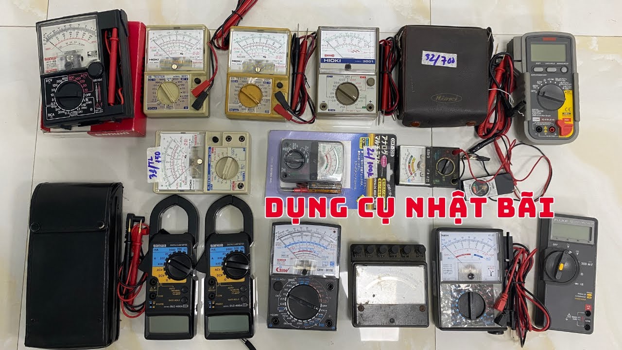 Khui Thùng Đồ Nhật 🇯🇵 | Sanwa – Hioki | Đồng Hồ Kim – Ampe Kìm Nội Địa Nhật