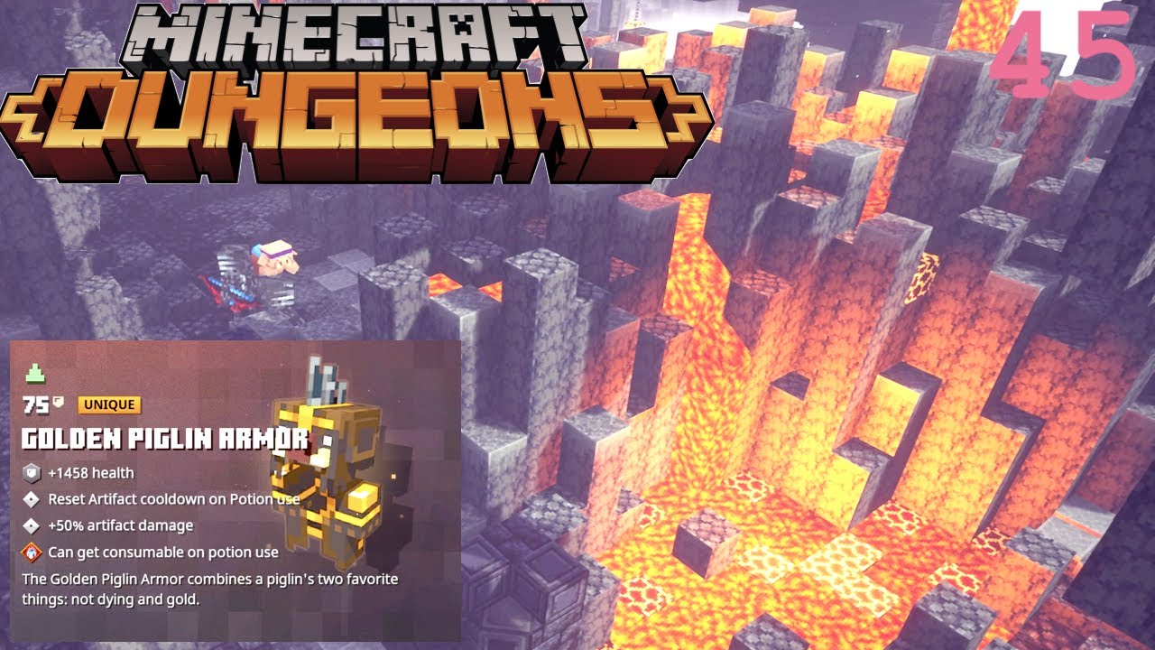 Ep 45 Minecraft Dungeons The Basalt Deltas Pt1 Flames Of The