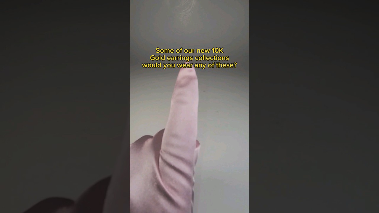 Our new 10k gold earrings collection, would you wear any of these? 