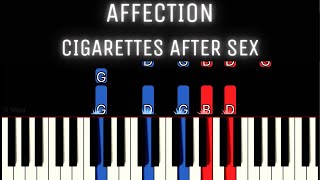 Affection - Cigarettes After Sex [PIANO TUTORIAL + SHEET MUSIC]