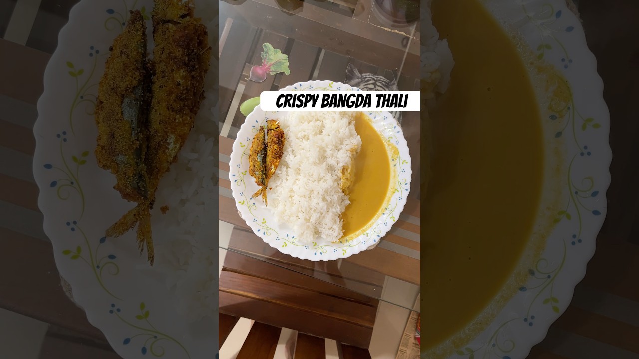Goan Rice Thali 😋🐟 | Crispy Fried Mackerel & Onion Curry