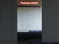 important excel work employee salary calculation#excel #short deducted