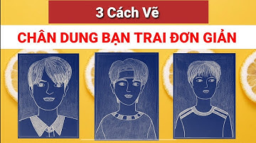 Kcart3 | 3 cách Vẽ Chân Dung bạn trai | Vẽ chân dung bạn em | Vẽ chân dung tự họa |Simple portraits