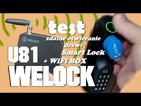 WELOCK U81 WiFi BOX kompletny zestaw inteligentny zamek do drzwi smart lock #WELOCK #welocksmartlock
