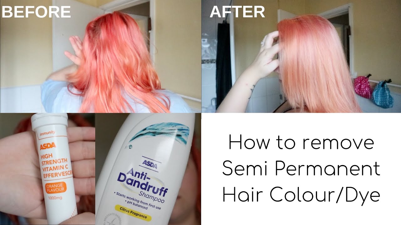 How Remove Semi Permanent Hair Colour/Dye | Vitamin C Shannon Davies YouTube