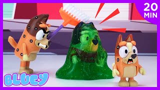 Slime Monster Invasion! + MORE Bluey Videos  | Pretend Play With Bluey Toys