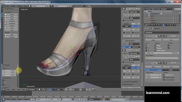 Modeling Killer Heels in Blender Timelapse [LearnMMD Supplemental Video]
