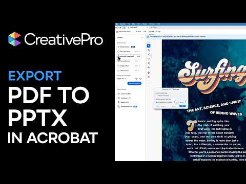 Acrobat: Export a PDF to a PowerPoint File (Video Tutorial)