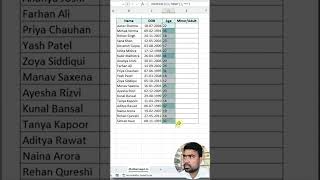 Details Calculate Age in Excel Automatically 😱 | DATEDIF Formula News