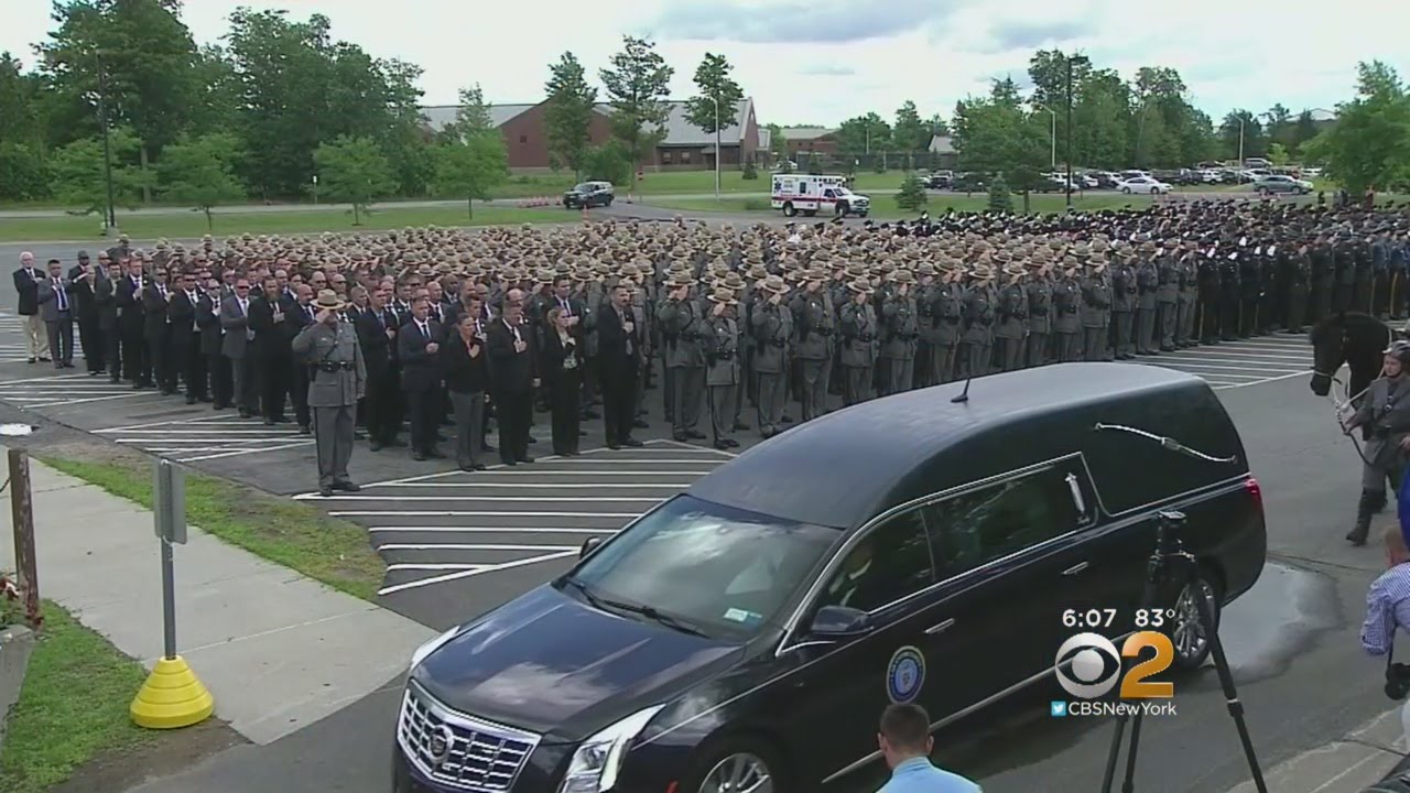 Funeral Held For NY State Trooper - YouTube
