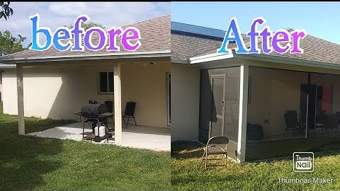 We screened in our back porch (D.i.y) part 1 #homedepot