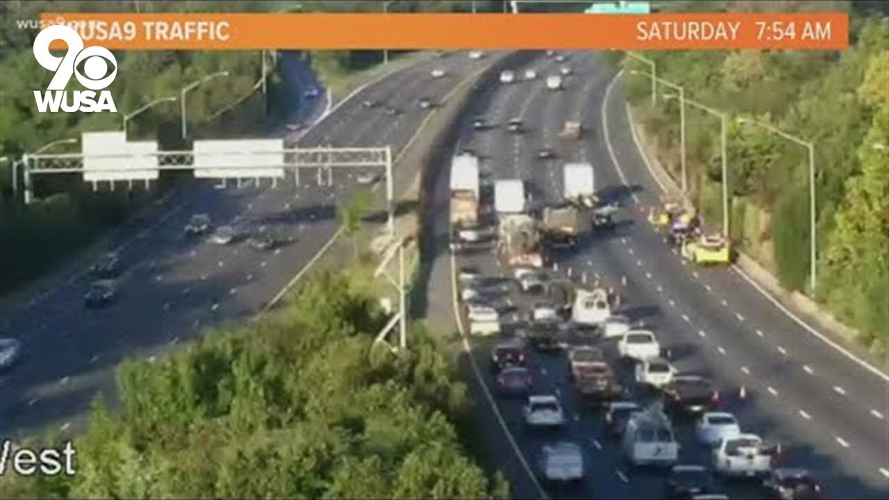 Serious crash slows traffic on Beltway Outer Loop - YouTube