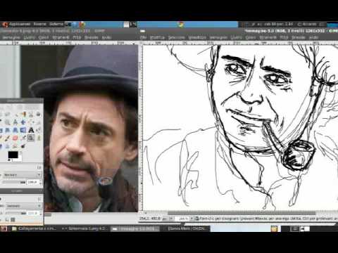 Sherlcok Holmes - speed drawing