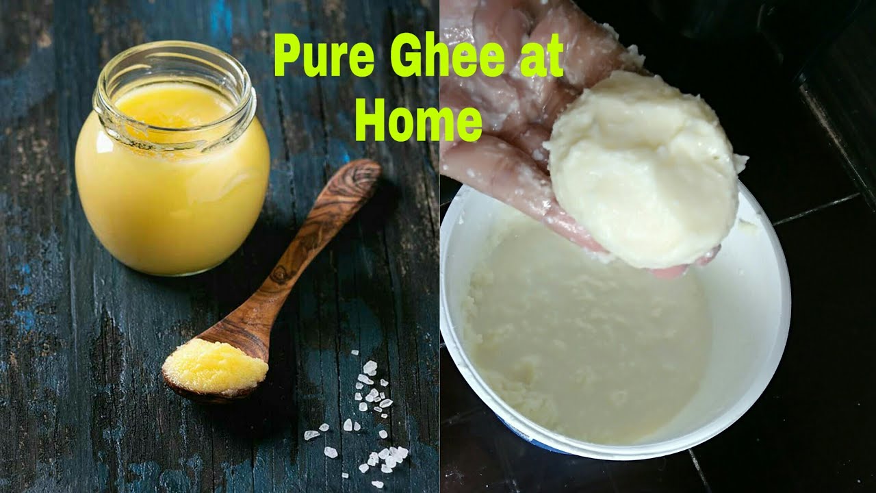 How to make Pure Ghee at Home Homemade Desi Ghee in Telugu YouTube