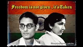 Vande Mataram ~ Hemanta Mukherjee & Vid. Lata Mangeshkar ~ 1952 ~ Anand Math ~ Remastered & Cleaned.