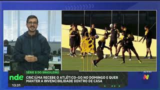 Criciúma quer manter embalo diante da torcida contra o Atlético-GO
