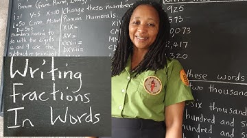 PEP Maths Fractions: How to Write Fractions in Words. Grade 4 Mathematics. Primary Exit Profile