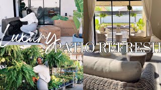 LUXURY PATIO MAKEOVER | NEW FURNITURE | CHITA LIVING | BACKYARD REFRESH | SPRING CLEAN | FIXER UPPER