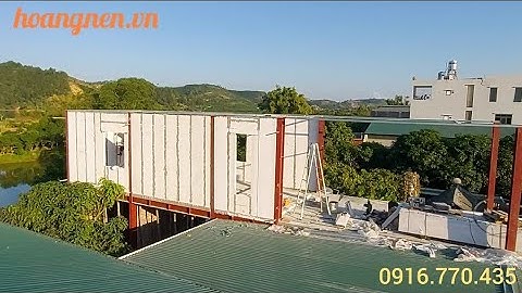 Lắp ghép nhà khung thép 2 tầng bê tông khí tại Mai Sơn - Sơn La