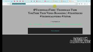 @TechnicalsTube 09 - How To Create SITEMAP Post for YouTube Tech Video & Blogging Website 🚀📄