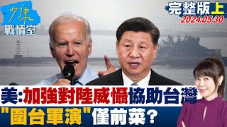 【完整版上集】美印太司令:加強對陸威懾，協助台灣 