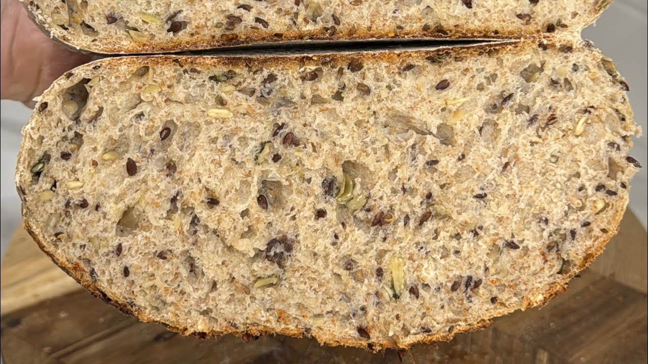 Easy Seeded Sourdough – Cold Fermentation Method