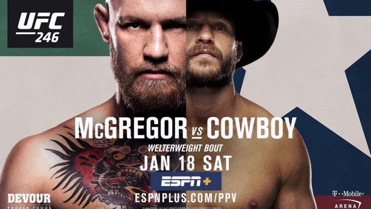CONOR MCGREGOR VS COWBOY FULL FIGHT UFC 246 - YouTube