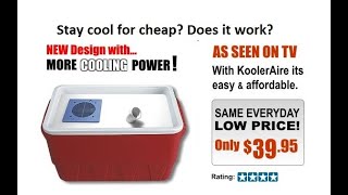 Kooleraire #1 best selling portable 12 volt AC in the world van review vs electric fan will it cool screenshot 2